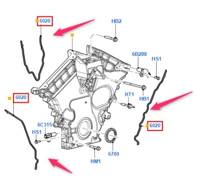 FORRO DIFUSORES DISTRIBUCIÓN FORD MONDEO 3 2.5- 3.0 V6  