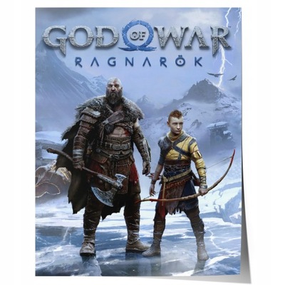 Plakat z gry God Of War Ragnarok Gaming Poster
