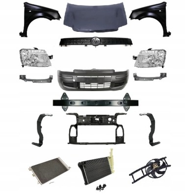 Fiat panda 169 2003-2012 kompletny перед капот фото №1