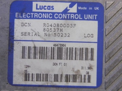 Fiat bravo i бортовий комп'ютер двигуна 1,9td r04080003f фото №1