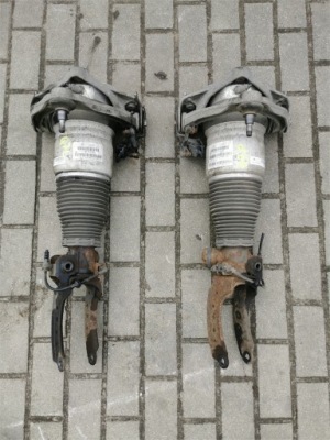 Audi q7 4l 05-10 амортизатор правий перед + датчик фото №1