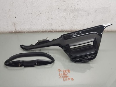 Рамка защита радио спидометра решётка обдув peugeot 208 i фото №1