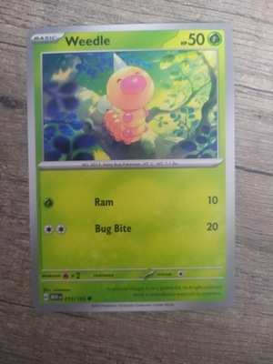 Weedle Pokemon 151 2023 rok 013/165 POKEMON TCG