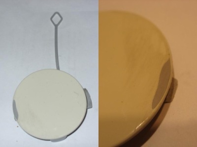 Mini f55 заглушка бампера левый задняя 7328565 фото №1