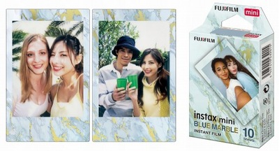 Wkłady Fujifilm instax MINI Blue Marble 10 zdjęć Film 11 12 marmurowy kolor