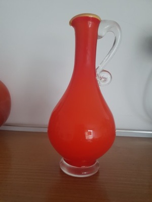 wazon pomarańczowy PRL