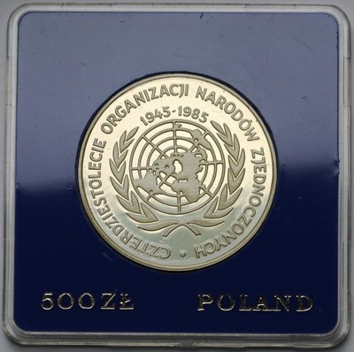 880. 500 zł 1985 ONZ - lakierowane
