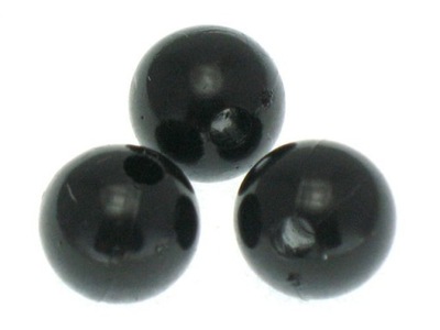 Koraliki Perła Perełki Akrylowe Czarny 12mm ~50g