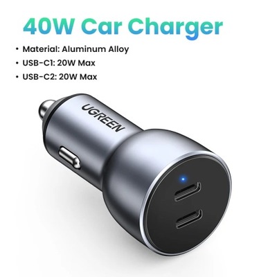 UGREEN 36W QUICK CHARGE 4.0 3.0 QC USB CAR CHARGER PARA XIAOMI QC4.0 QC3.0  