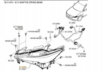 Оригинальный фара левый mazda cx-5 kf фото №1
