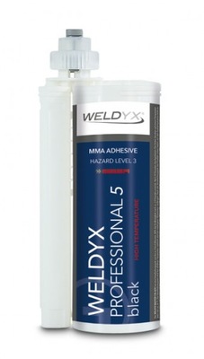 KLIJAI WELDYX PROFESSIONAL 5 MIN JUODAS 490 ML - AUKŠTA WYTRZYMALOSC 