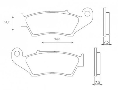 PADS BRAKE FRONT FT6050 GAS-GAS TRAIL HALLEY  