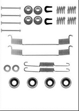 SPRĘŻYNKI DO КОЛОДОК ТОРМОЗНЫХ NISSAN SUNNY 90-