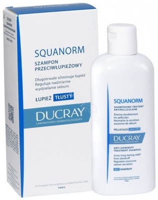 Ducray Squanorm łupież tłusty szampon 200ml