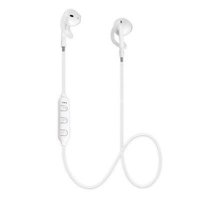 Sportowe słuchawki douszne Bluetooth 4.2 białe