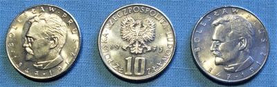 10 złotych 1975 B. Prus stan menniczy