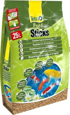 Tetra Pond Sticks 25 L POKARM PODSTAWOWY DLA RYB