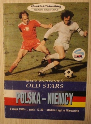 POLSKA - NIEMCY 9 maja 1995 r., godz. 17.30 - stadion Legii, OLD STARS