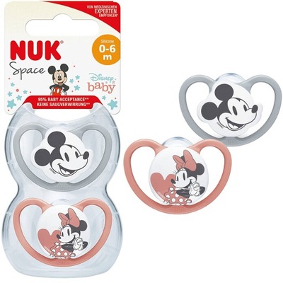 NUK DISNEY smoczek uspokajający 0-6m 0m+ 2pak