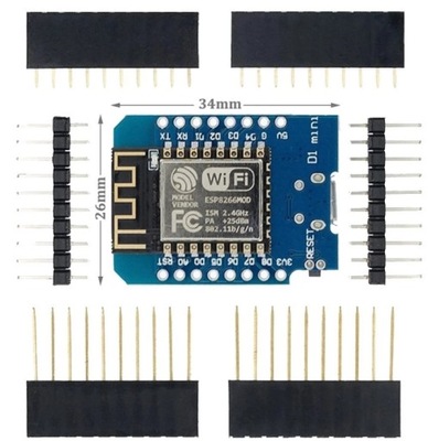Moduł WiFi NodeMCU D1 mini ESP8266 Arduino WeMos