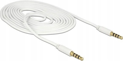 DELOCK kabel audio AUX mini jack 2m minijack 3,5mm PREMIUM 4-pin 4 pinowy