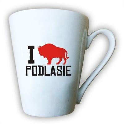 kubek latte I love Podlasie
