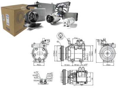 Компрессор кондиционера nissens 977012f500 977012d7 фото №1