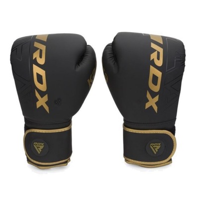 Rękawice bokserskie RDX F6 czarno-złote 10 oz
