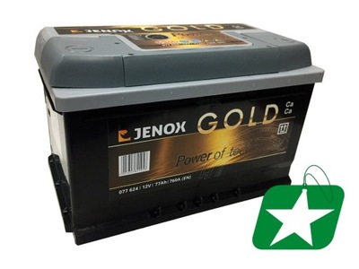 Jenox gold акумулятор 77ah 760a p+ фото №1