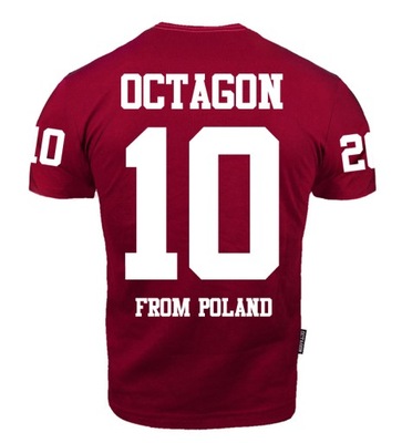 T-shirt Octagon "10" burgund S