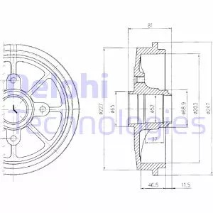 BŪGNINIAI STABDŽIAI HAM.CITROEN XSARA 1.4-1.9TD 97-00 BF393 