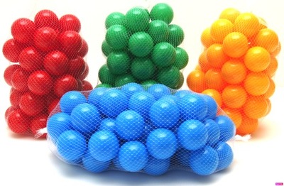 400szt Piłki kulki 7cm do suchego basenu kojec zabawy piłeczki kolorowe