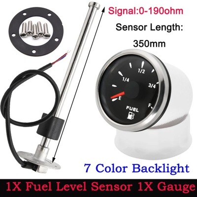 52MM FUEL LEVEL GAUGE WITH 100-550MM FUEL LEVEL СЕНСОР 7 COLOR MARIN~72966