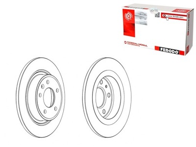 DISCOS DE FRENADO 2 PIEZAS PARTE TRASERA CHEVROLET CRUZE ORLANDO VOLT OPEL AMPERA  