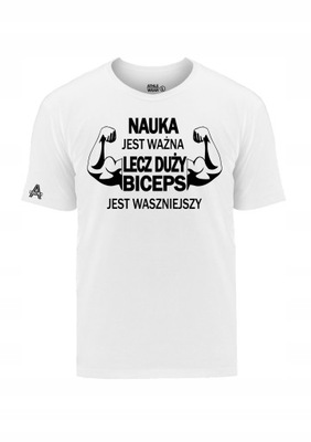 KOSZULKA TSHIRT DO TRENINGU NA SIŁOWNIE ZABAWNA