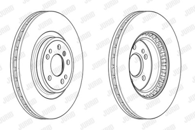 Гальмівні диски гальмівні jurid 563002jc-1 фото №1