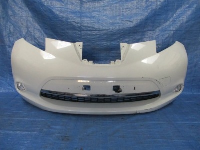 Бампер передний перед nissan leaf i 10-17 цвет qx1 фото №1