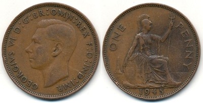Anglia 1 Penny - 1945r ... Monety