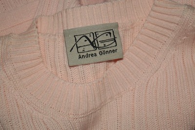 ANDREA GONNER 50% wełna pastelowy sweter J.NOWY 40