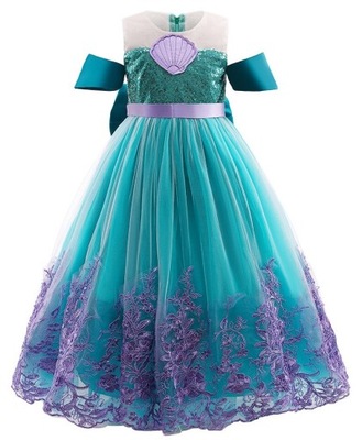 Sukienka Syrenka księżniczka Arielka strój bal 128