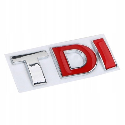 EMBLEMA INSIGNIA INSCRIPCIÓN CROMO METAL TDI VW GOLF  