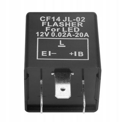 3-PIN LED FLASHER PRZEKAŹNIK SAMOCHODOWY 12V LED PRZERYWACZ KIERUNKOWSKAZÓW