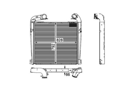 RADIATOR AIR SCANIA P 03.04-  