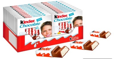 Kinder Chocolate Mała Czekolada Dla Dzieci Mleczna Batoniki 20szt x 50g