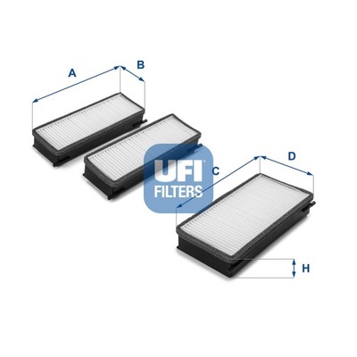 UFI 53.070.00 ФИЛЬТР, ВЕНТИЛЯЦИЯ СТОРОНЫ PASAŻE