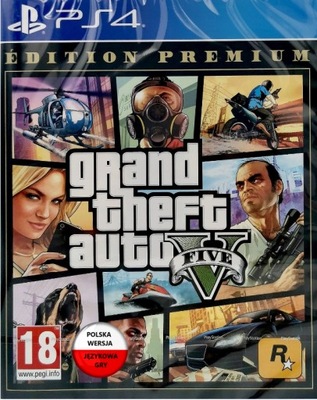 GRAND THEFT AUTO V GTA 5 PREMIUM EDITION PL PS4