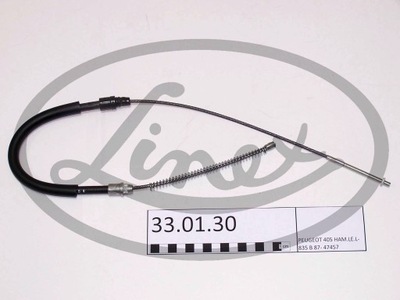 CABLE FRENOS DE MANO PEUGEOT 405 87-95 IZQUIERDO PARTE TRASERA  