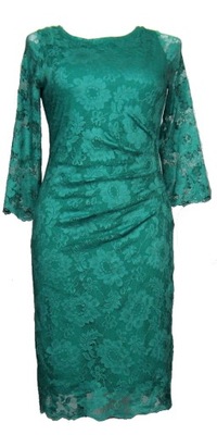 Elegancka koronkowa ołówkowa sukienka 36 NOWA