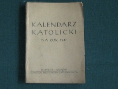 Kalendarze Katolicki 1947