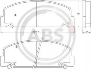 Тормозные колодки hamulocwe перед hyundai s coupe 92- фото №1